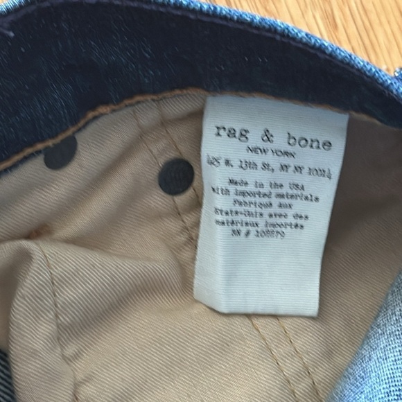 Rag & Bone sz 28 Standard Issue Fit 2 Slim Leg button fly super flattering VGUC - Picture 6 of 7